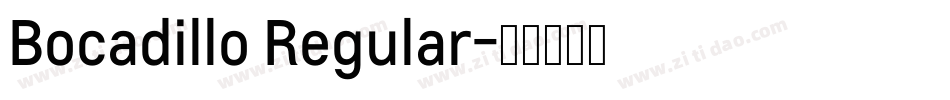 Bocadillo Regular字体转换